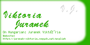 viktoria juranek business card